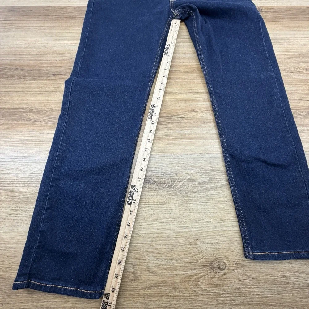 NWT Men's Levi's 502 Taper Stretch Dark Blue Jeans Size 36